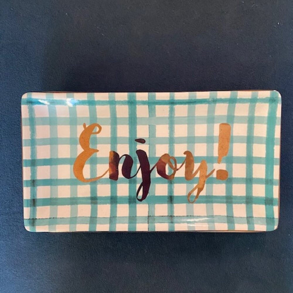 Enjoy! Ceramic Decorative Tray
